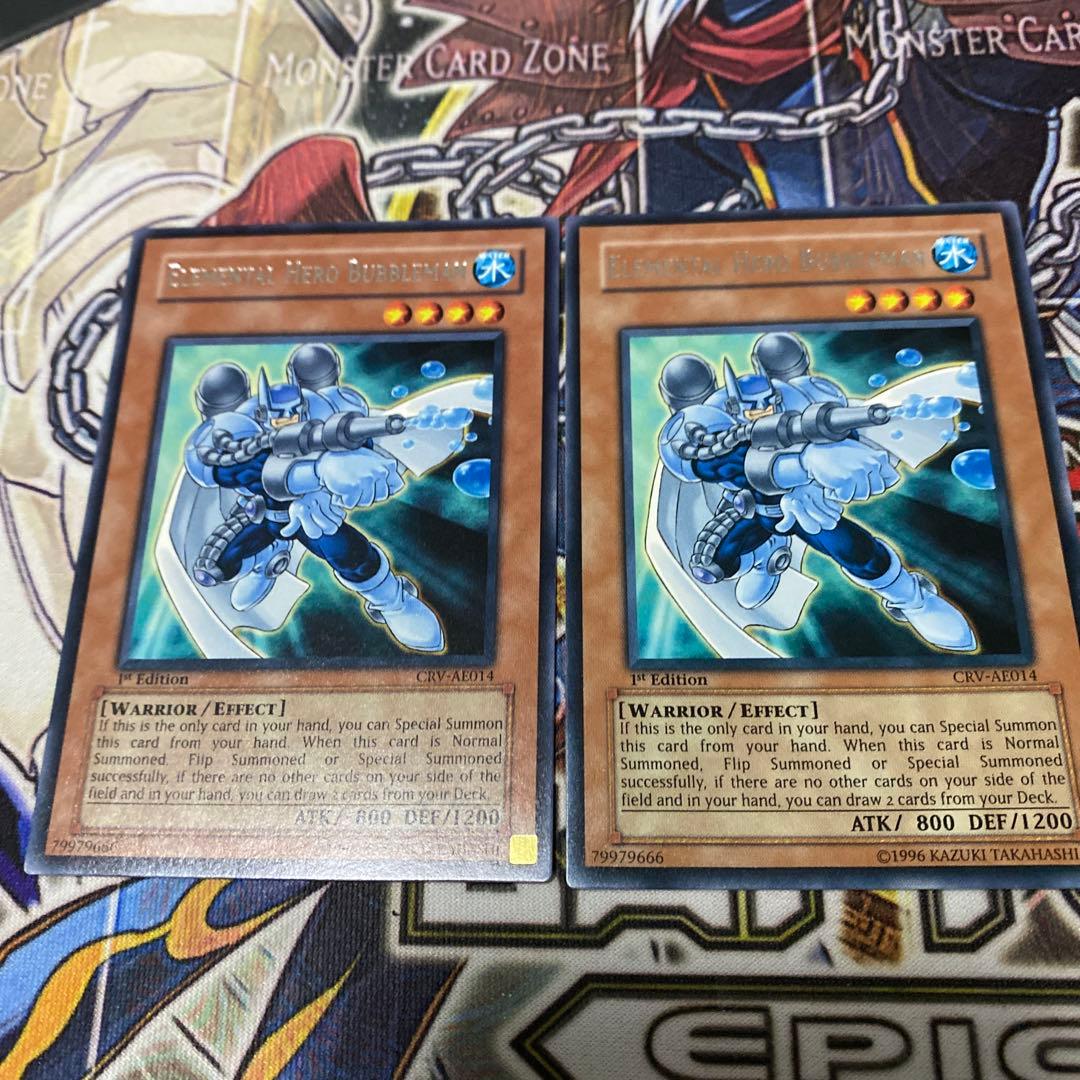 遊戯王 EHEROバブルマン アジア版 1ST CRV-AE014 3枚 英語版 - メルカリ
