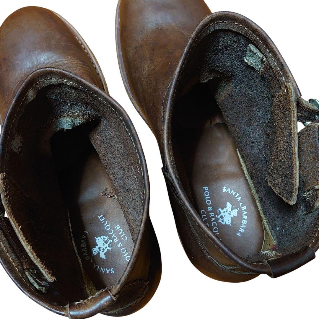 サンタバーバラ ポロ ラケットクラブ ショート 本革 エンジニアブーツ