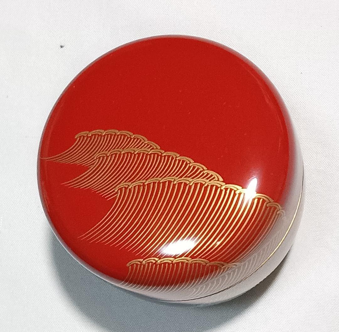 茶道具 輪島塗 蒔絵師 比古田外記作 曙蒔絵中棗 美術品級 美品