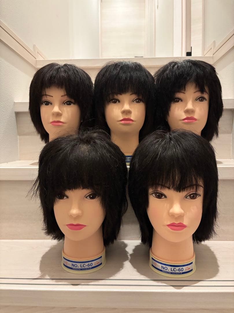 美容師国家試験カット済みウィッグ 5頭セット - メルカリ