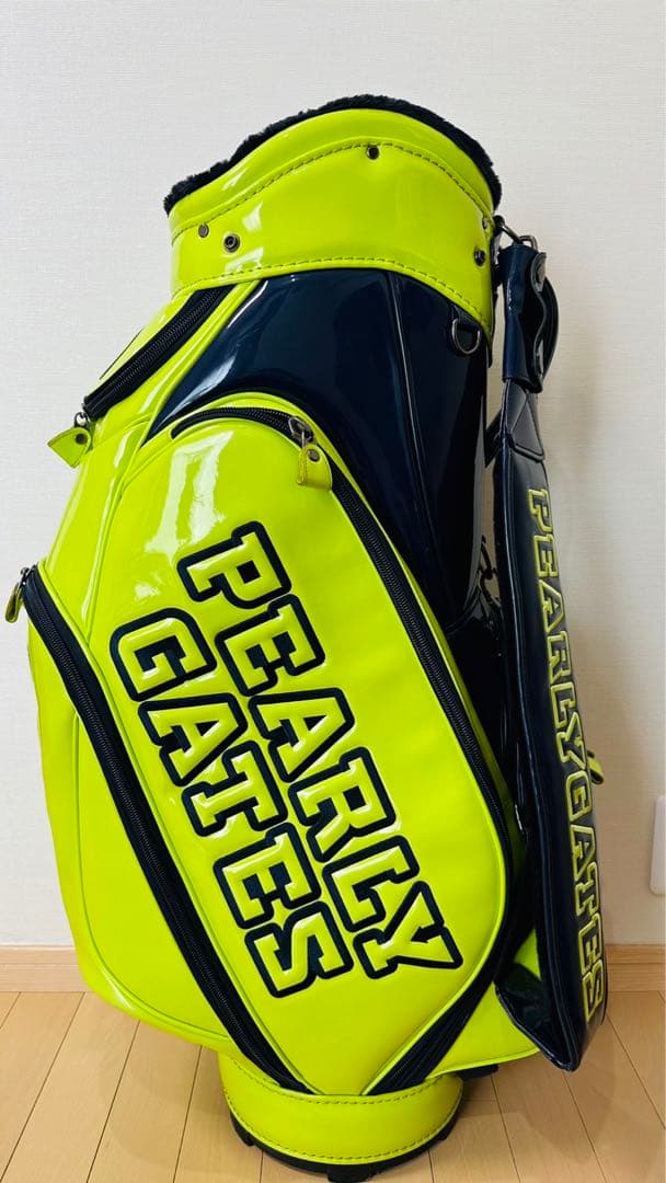 Nakaji様専用】PEARY GATES ゴルフバッグ イエロー×ネイビー - メルカリ