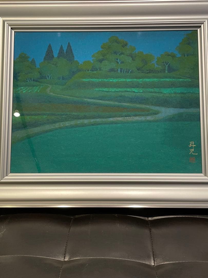新品未使用　絵画　濱田昇児 作 段畑 E6_BF_B1_E7_94_B0_E6_98_87_E5_