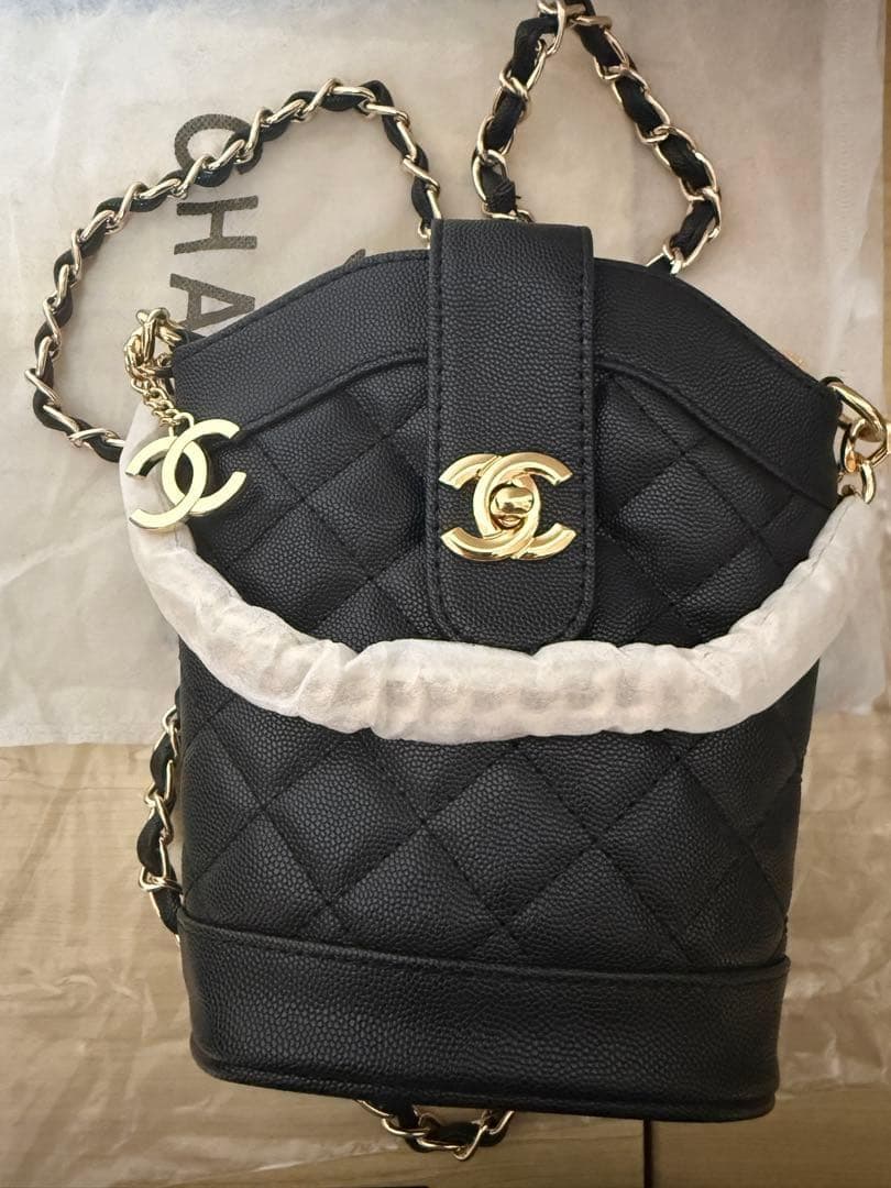 CHANEL CC ロゴブラック キルティング ショルダーバッグノベルティ