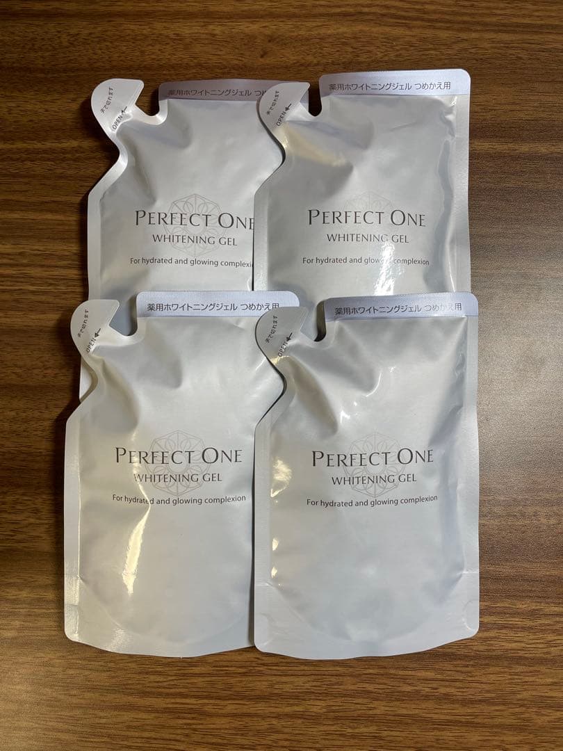 4個 パーフェクトワン 薬用ホワイトニングジェル 75g 詰め替え つめかえ 4個 パーフェクトワン 薬用ホワイトニングジェル 75g 詰め替え