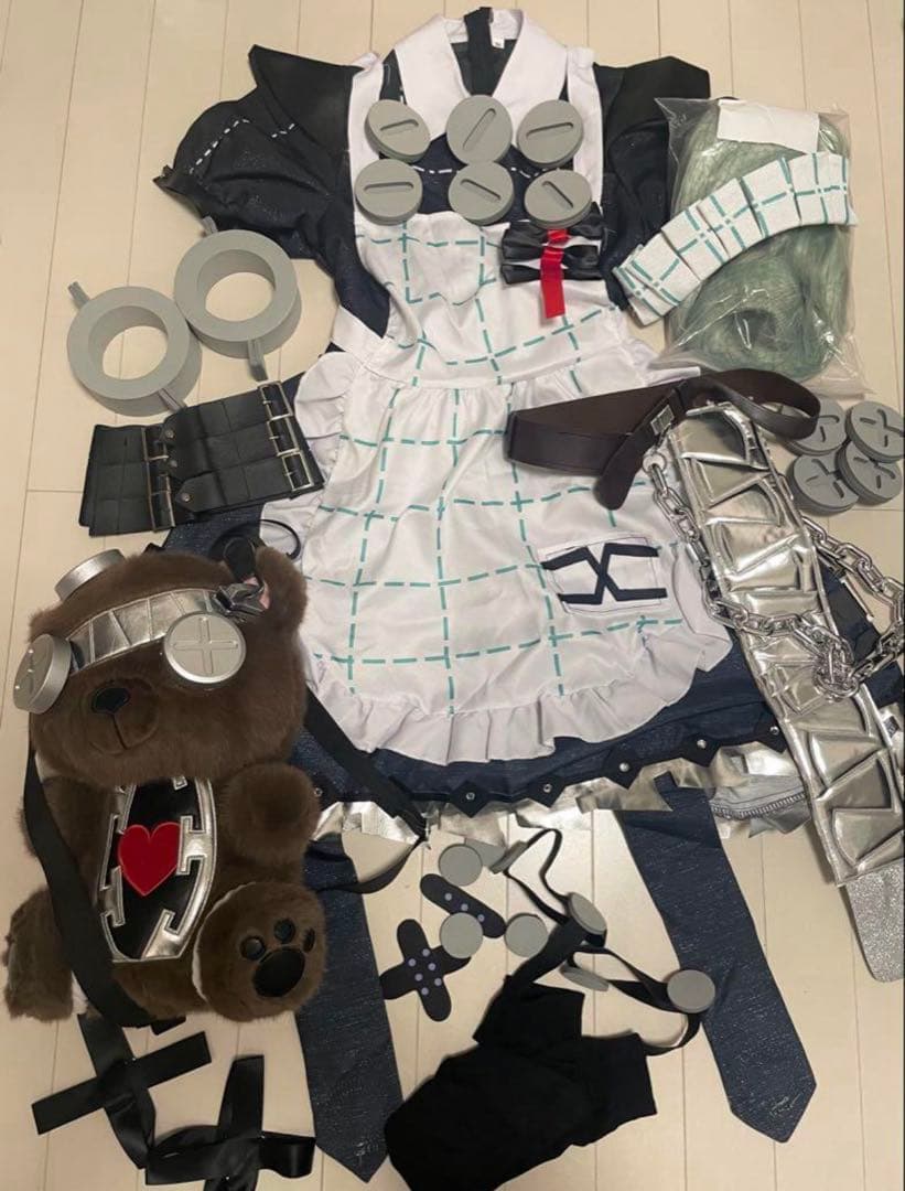 ゼンレスゾーンゼロ カリンコスプレ衣装＋ウィッグ＋リュック セット ゼンゼロ カリン・ウィクス コスプレ衣装ウィッグクマリュック付き