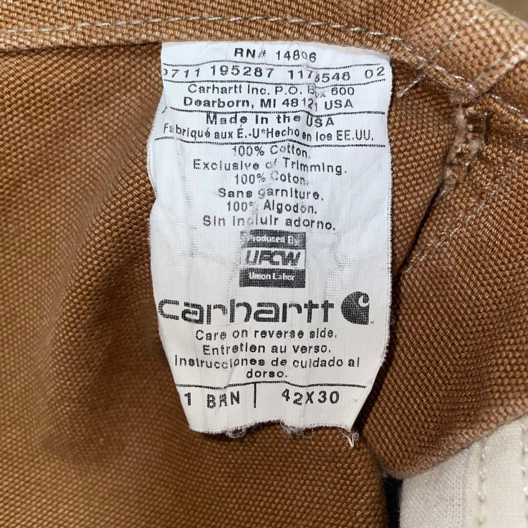 ベ*パ様 《ワンポイントロゴ》Carharttカーハートダブルニーオーバーオール