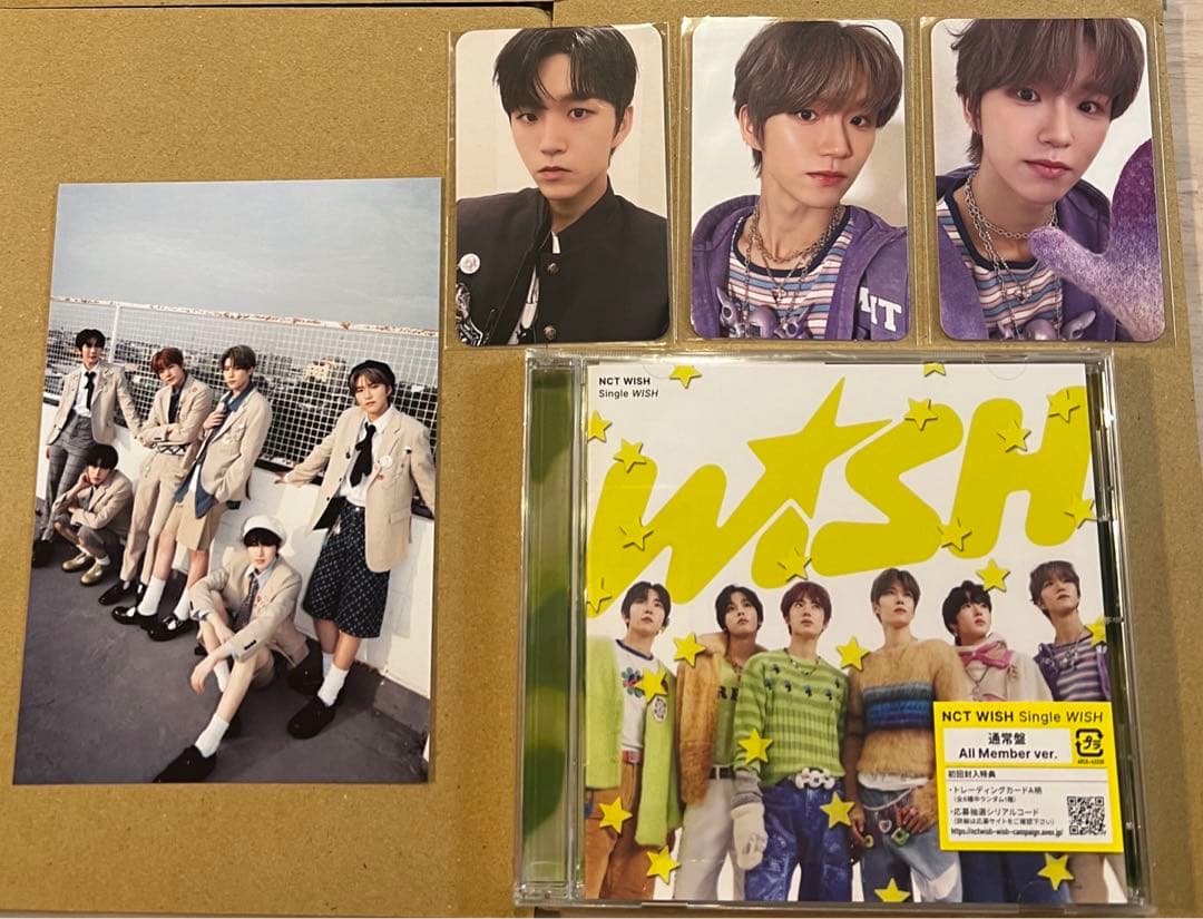 NCT WISH CD(通常盤)＆トレカ3種＆ポストカード - メルカリ