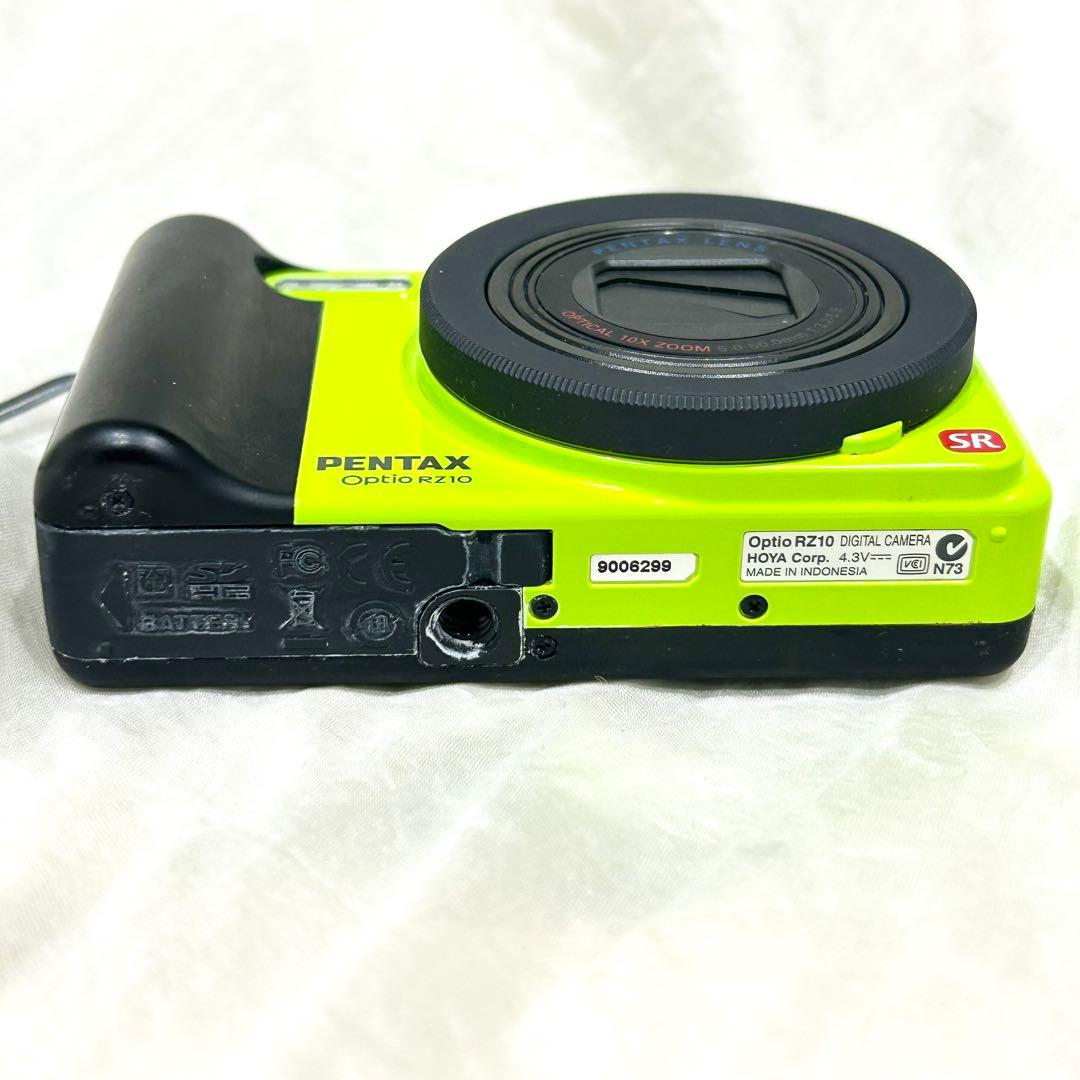 可愛いコンデジ】PENTAX optio RZ10 ライムグリーン 動作確認済 - メルカリ