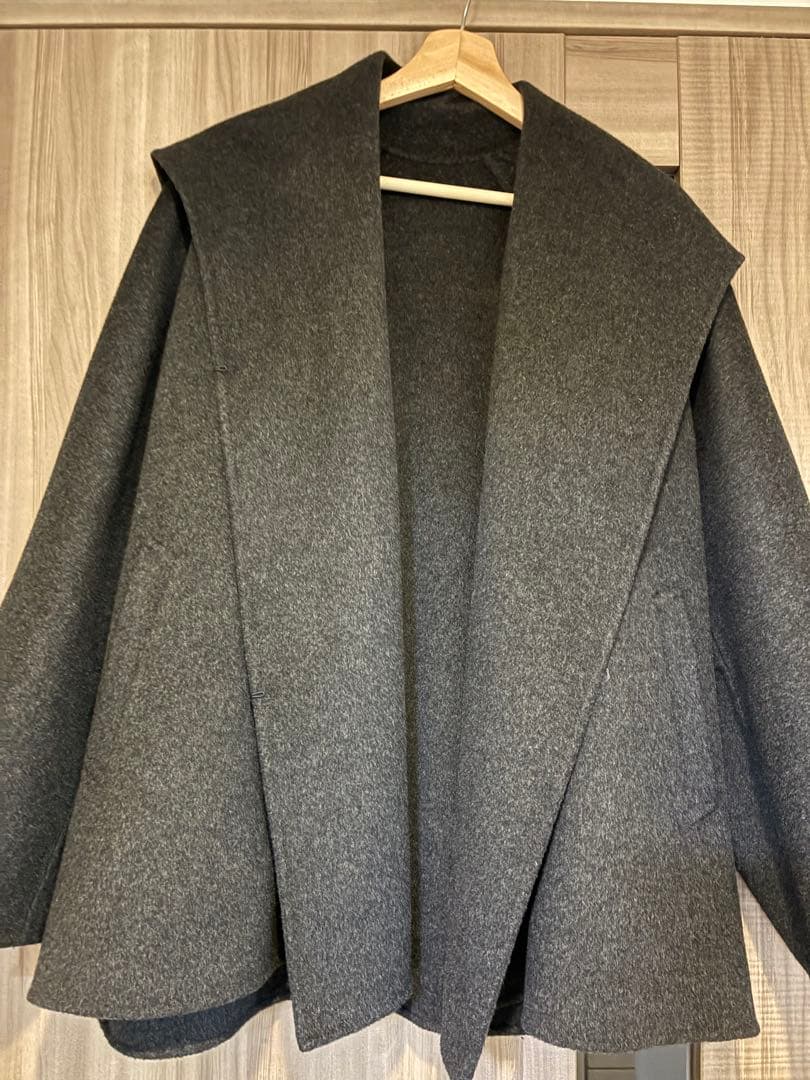 お値下げ！plage ハミルトン DRAPE MIDDLE コート36 プラージュ Plage 《追加》ハミルトン DRAPE MIDDLE コート （グレーA