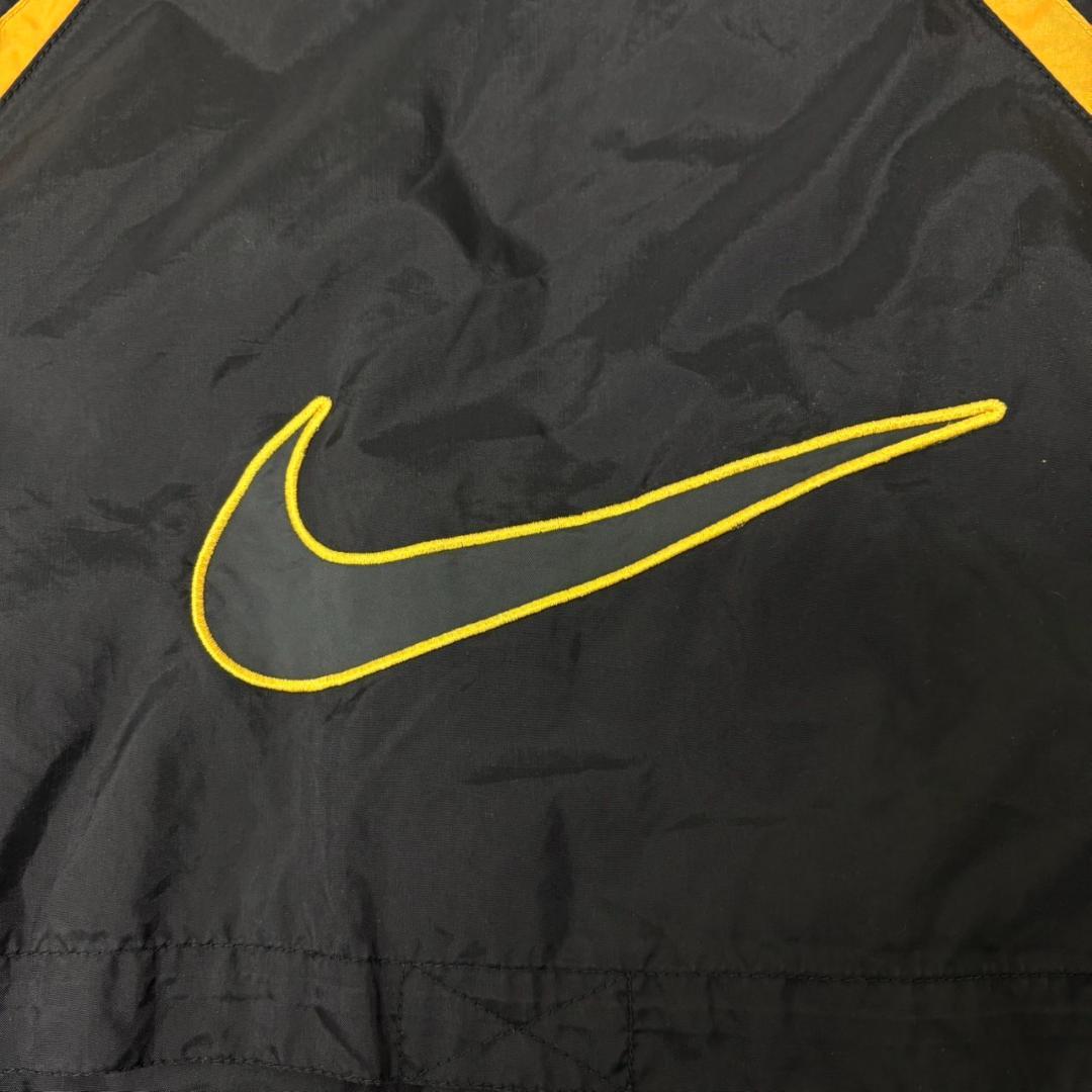 FU128《白タグ》ナイキ　ナイロンジャケット　刺繡スウッシュバッグロゴ