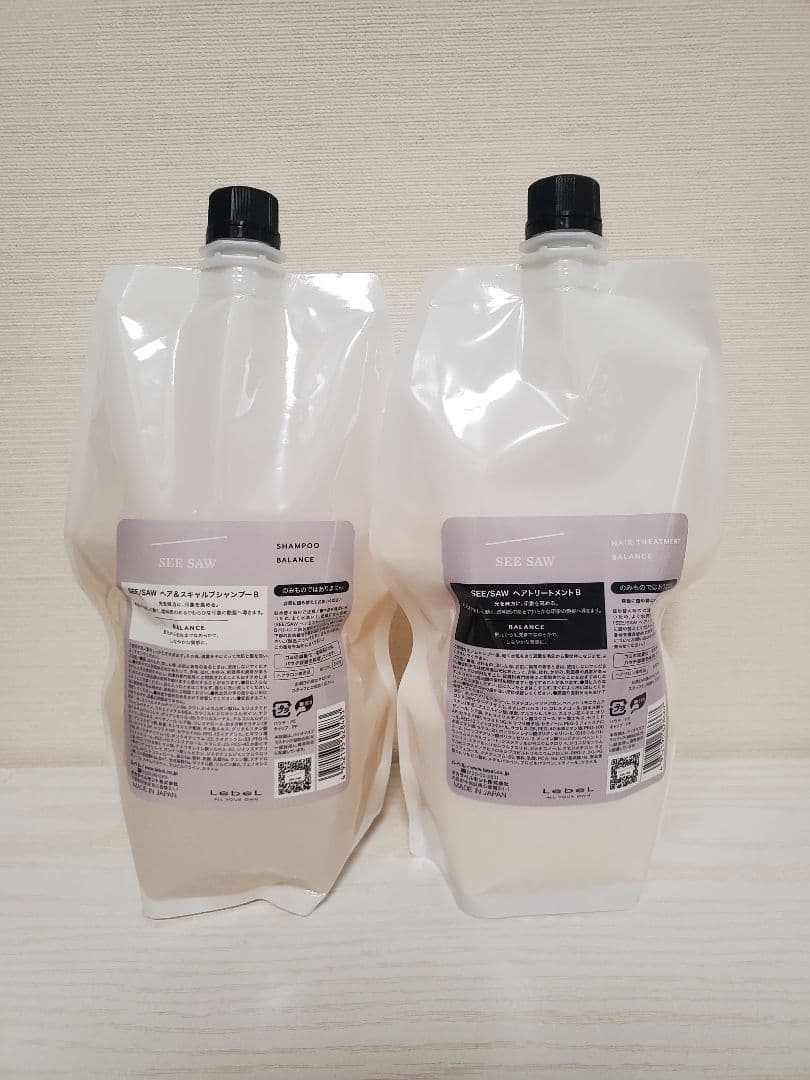 シーソー シャンプー＆トリートメント 800ml バランス 詰替用 セット品】ルベル シーソー シャンプー バランス 800ml トリートメント