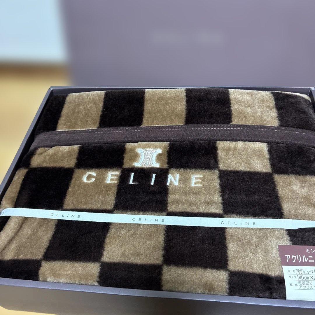 新品　CELINE ミンクタッチアクリルニューマイヤー毛布 140×200cm セリーヌ アクリルニューマイヤー毛布 140×200 CELINE 西川産業｜Yahoo