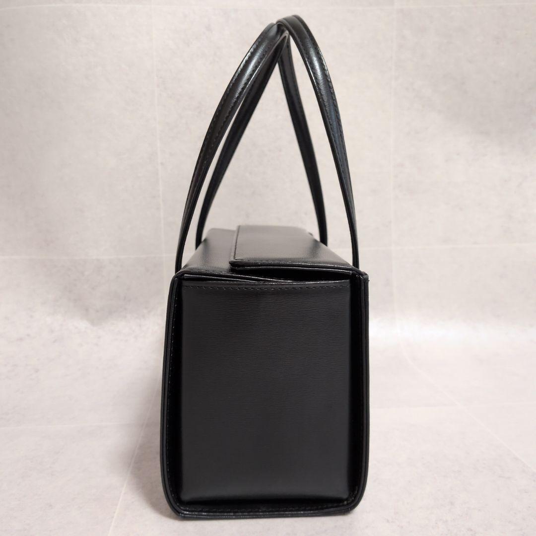 美品】土屋鞄 レクタカリス レザー フォーマルバッグ 黒 ハンドバッグ