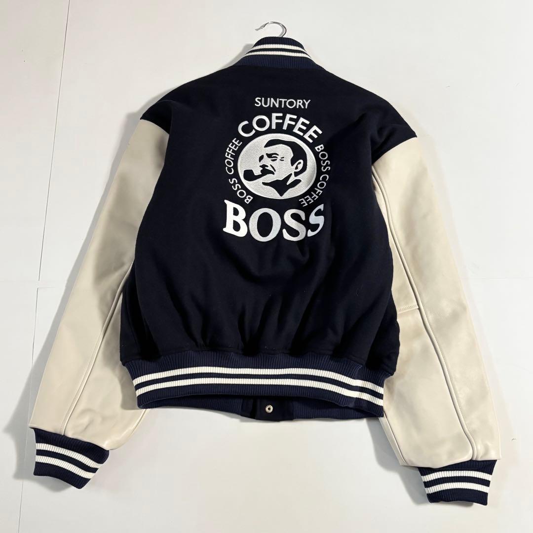 アビス レア　サントリー　BOSS　ボス　スタジャン　スタジアムジャンパ SUNTORY BOSS】サントリーボス 非売品 サテンスタジャン スタジアム