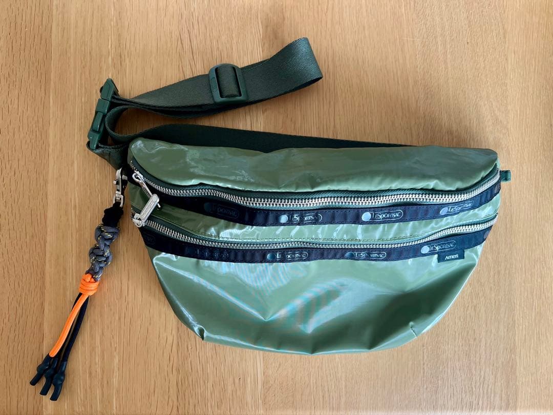 Ameri ×レスポートサック コラボ ブラック ボディバッグ・ウエストポーチ LeSportsac×Ameri DX Belt Bag