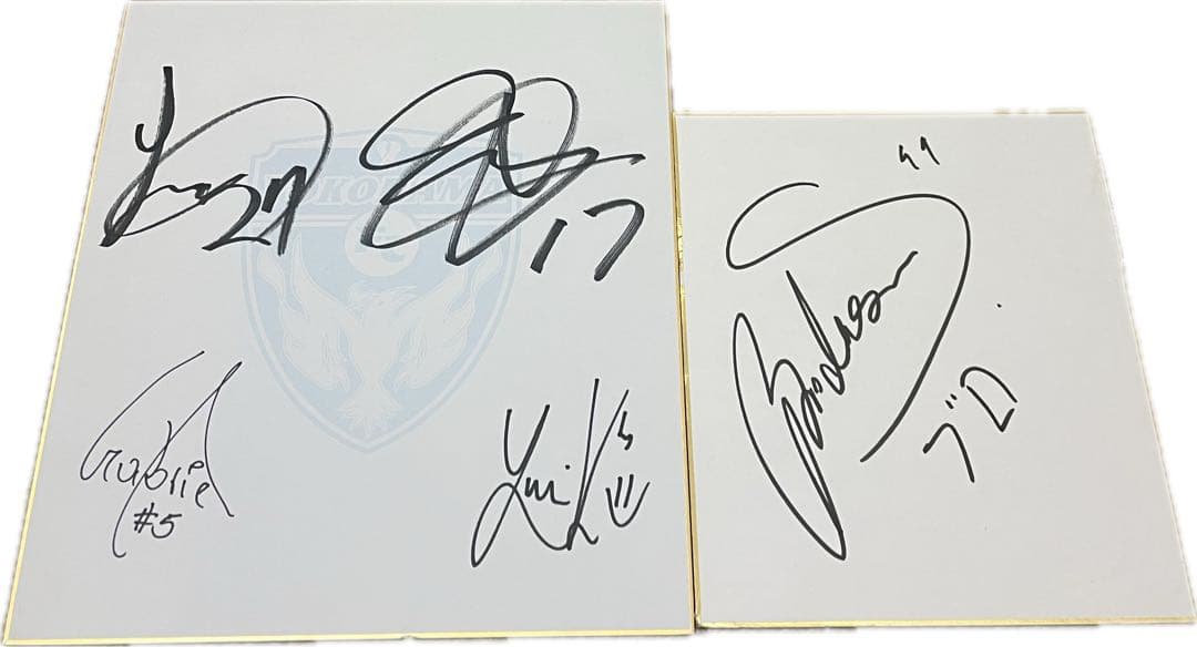 横浜FC 選手 ブローダーセン 吉野 武田 ガブリエウ ユーリ 直筆サイン