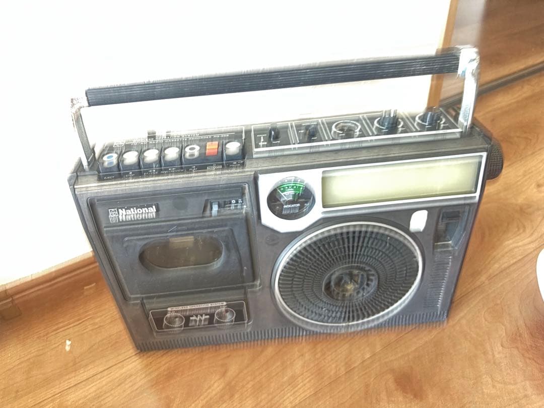 ジャンク品 ナショナル RQ-556 ラジオ カセットプレーヤー 二つセット