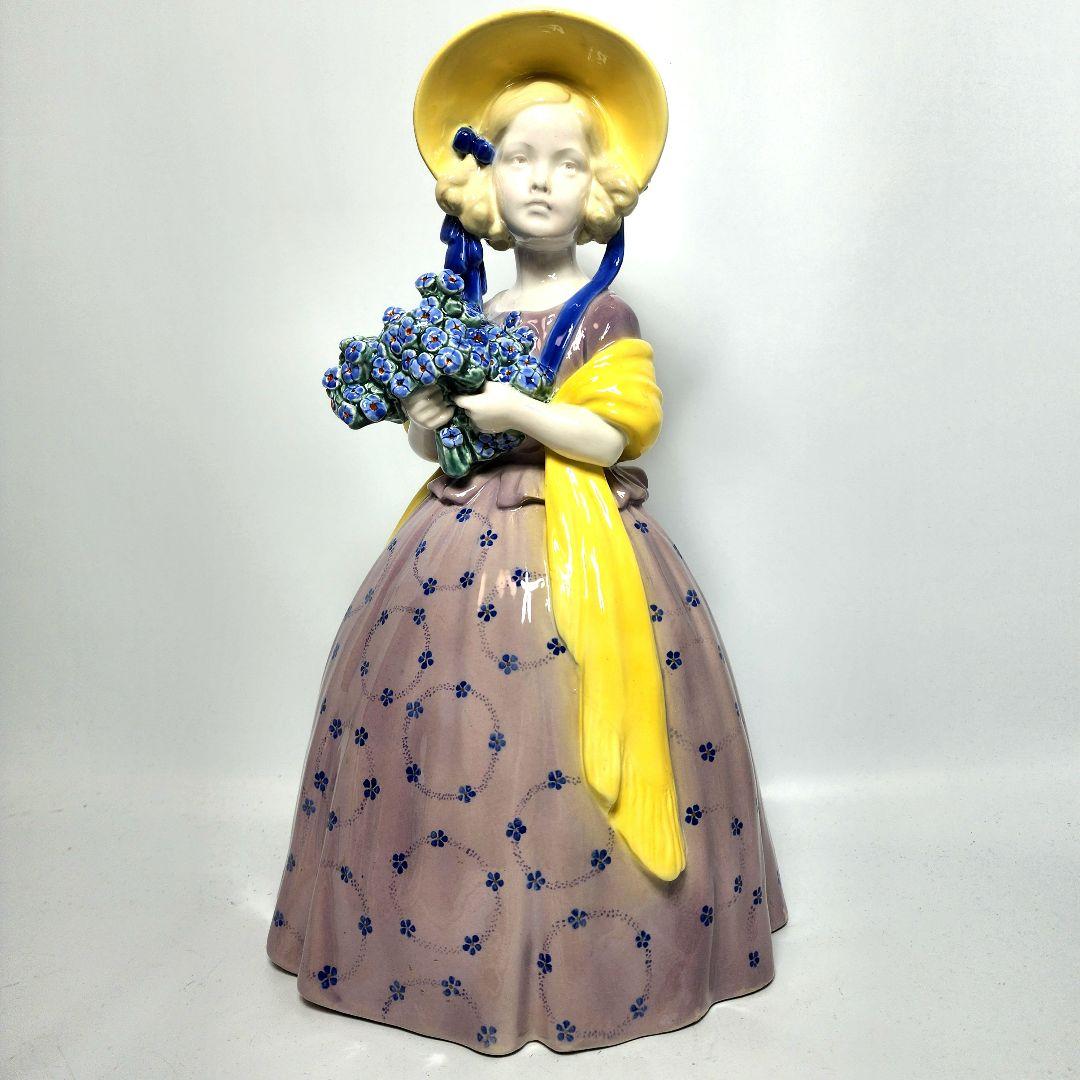 ヴィンテージ 陶磁器 人形 ゴールドシャイダー社製 高さ約40cm VINTAGE 70s ヴィンテージ*ヤマハ陶芸*フィギュリン スタンドライト