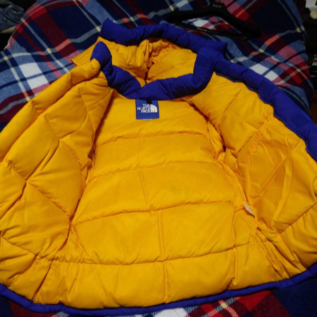 The North Face ダウンジャケット 青×黄 ブルックスレンジ - メルカリ