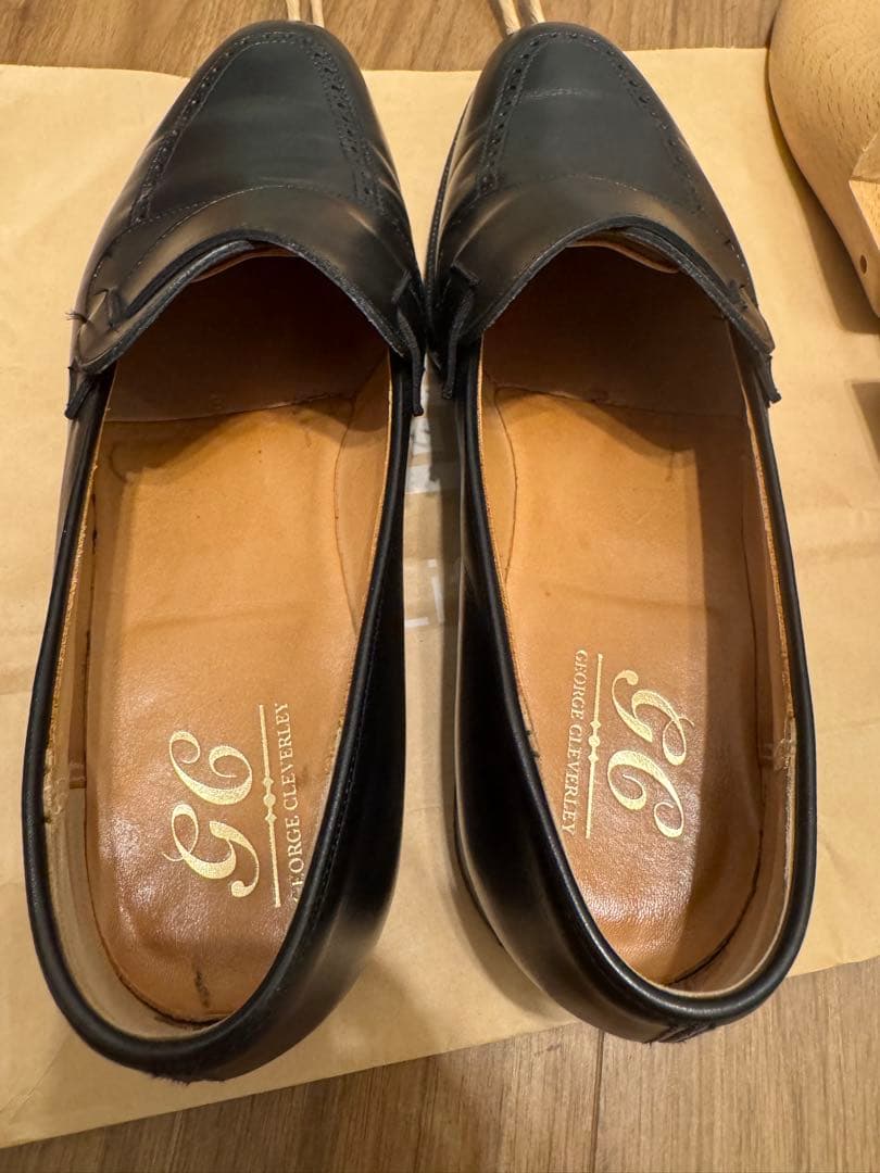 george cleverley 8E バタフライローファー ジョージクレバリー - メルカリ