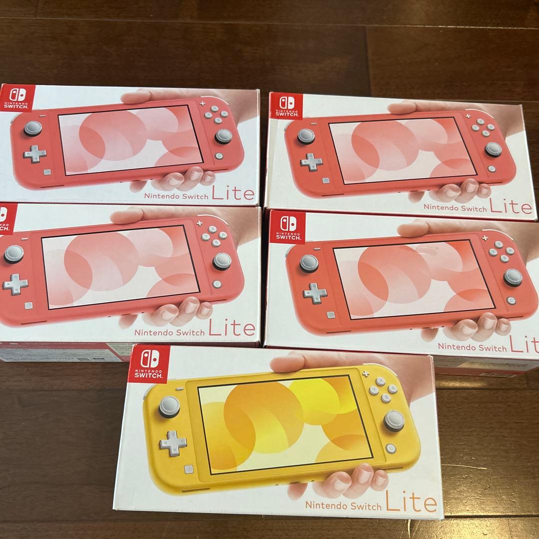 Nintendo Switch Lite 新品未開封未使用5台セット Nintendo Switch - 新品Nintendo Switch Lite スイッチライト5台セット