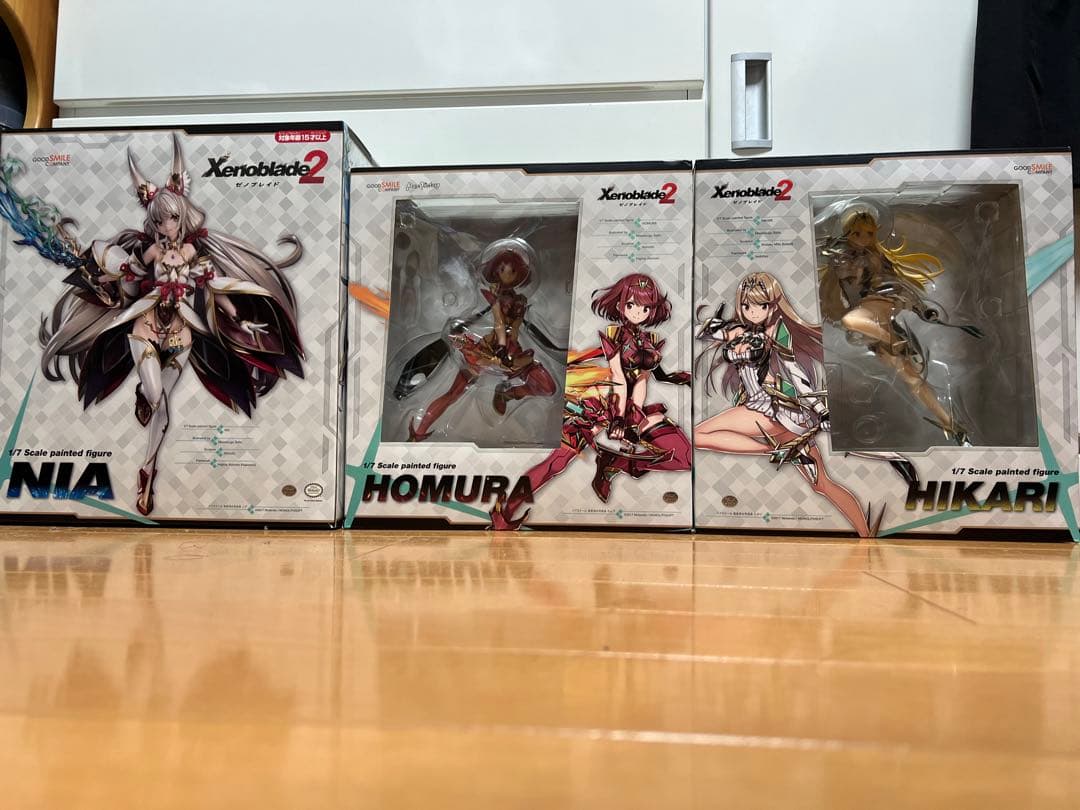 ゼノブレイド2 ホムラ ヒカリ ニア フィギュア 3体セット 正規品