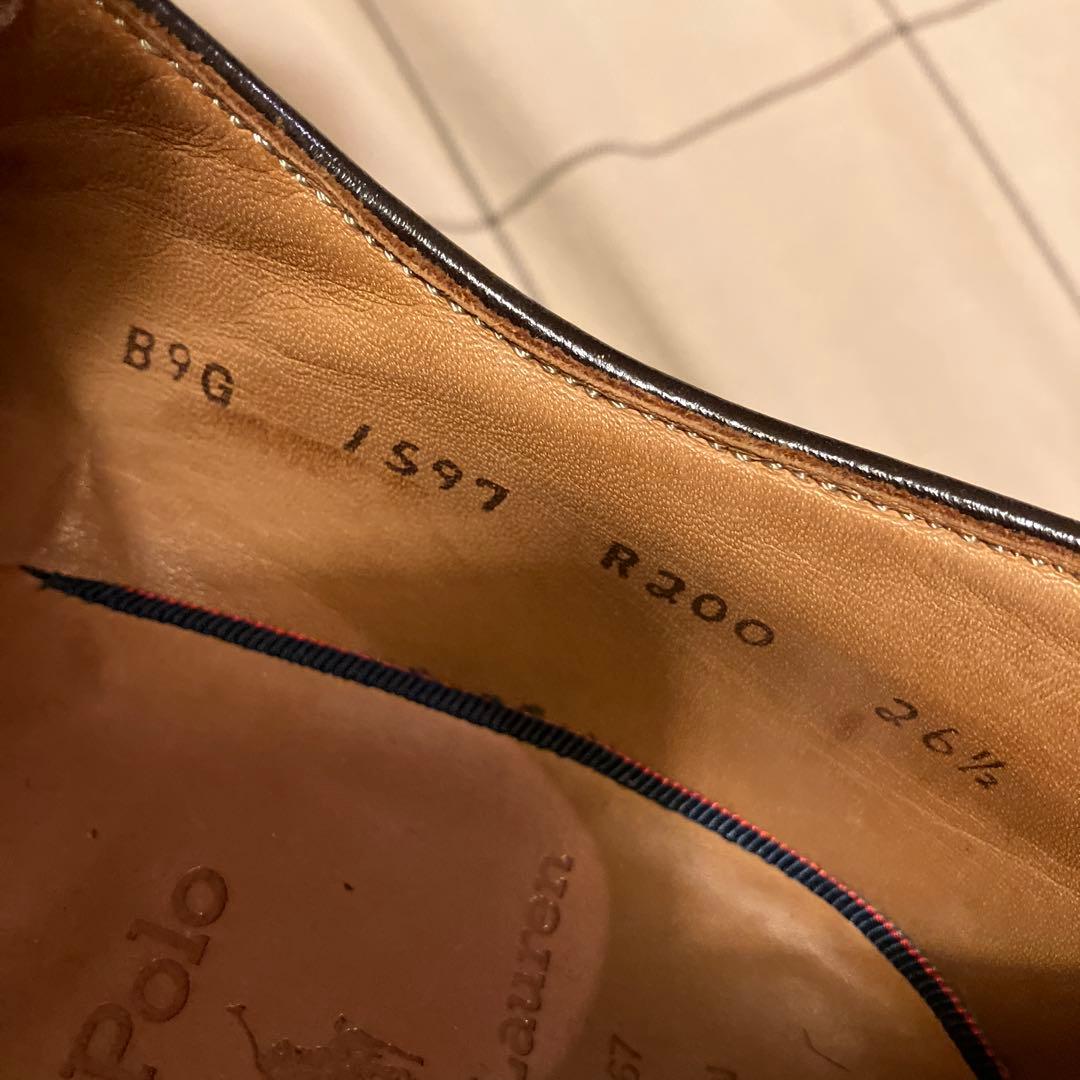 ラルフローレン レザーシューズ ウィングチップ ブラウン 26.5cm