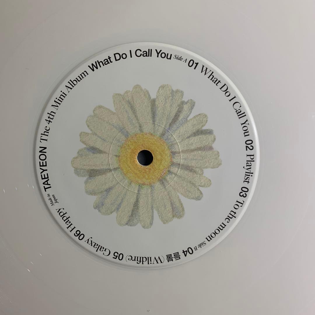 TAEYEON / WHAT DO I CALL YOU レコード初回限定盤 - メルカリ