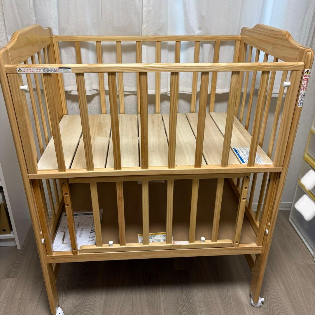 KATOJIカトージ ハイシートベビーベッド ミニ60×90cm ハイポジション