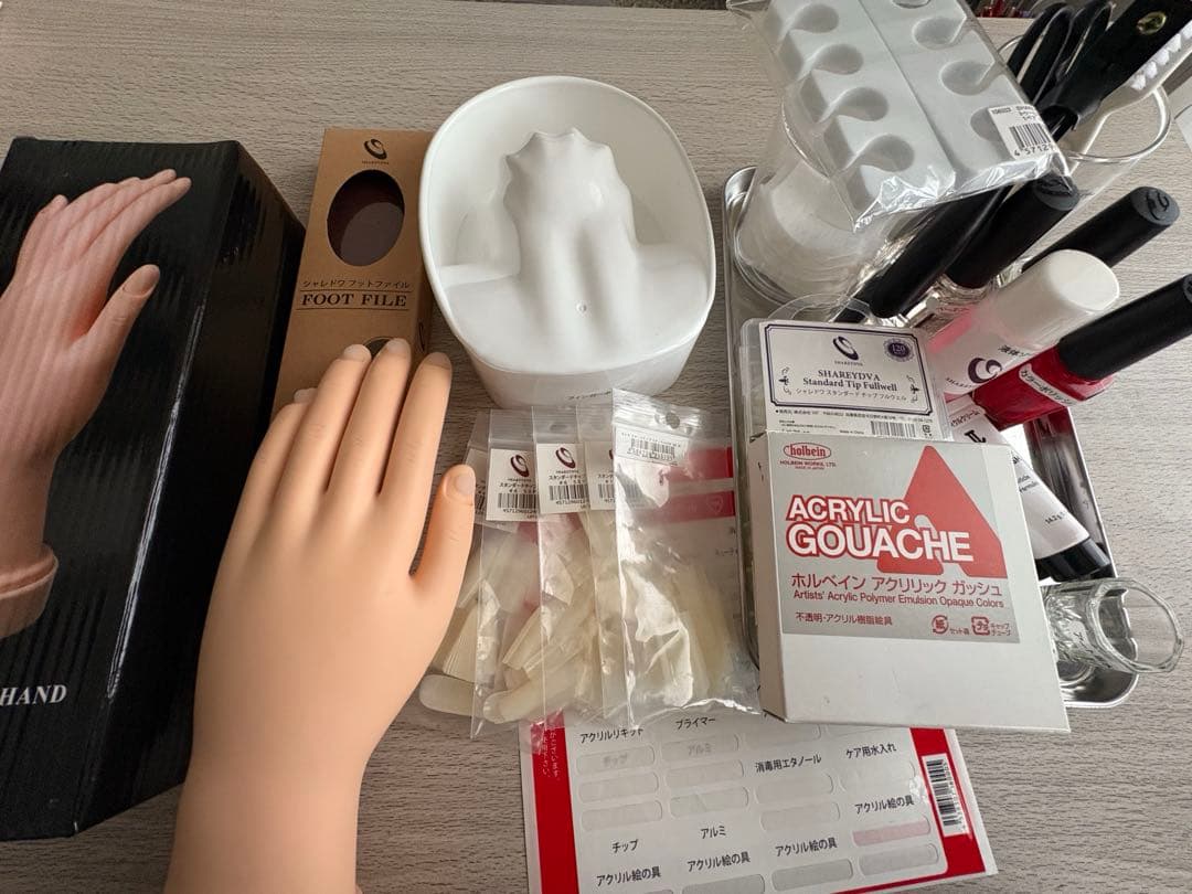 ネイリスト検定セット 道具 ネイル用品 まとめ売り ◇JNECネイリスト技能検定 3級厳選35点セット 道具が一式揃うフル