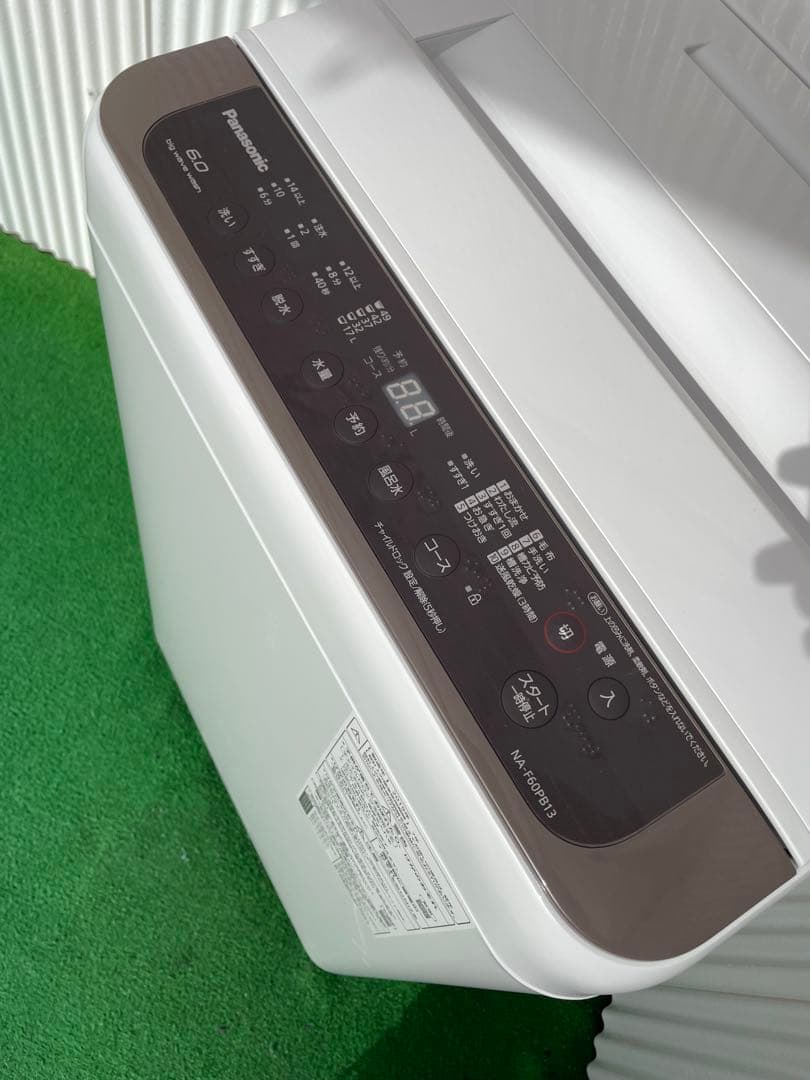 974パナソニック Fシリーズ ブラウン 6kg洗濯機 槽カビ予防 風乾燥機能