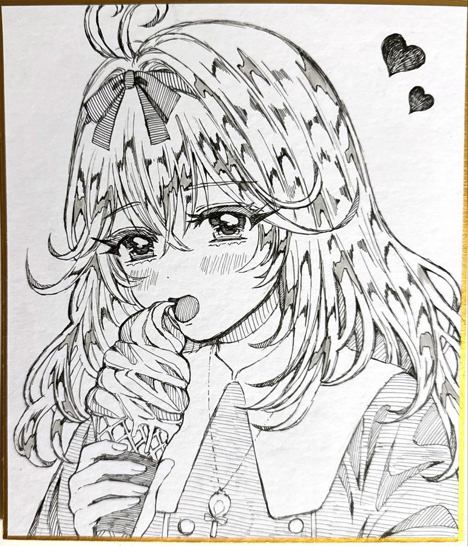 森亜るるか キュアアルカナ・シャドウ 手描きイラスト ファンアート