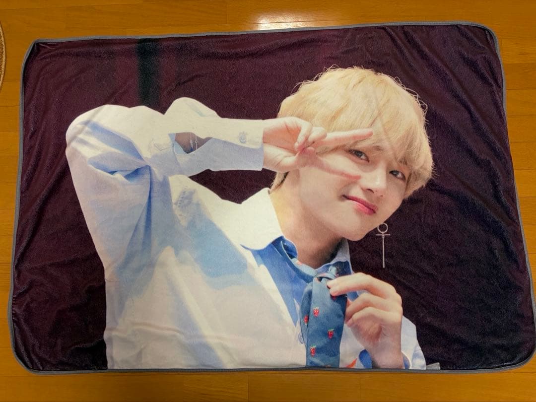 テテ　ブランケット bts テテ ブランケット BTS テテ V ブランケット【3枚目以降に実物画像