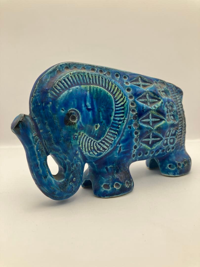 Bitossi Flavia　象のオブジェ　イタリア　ビトッシフラビア　Y 楽天市場】ビトッシ 置物 象 bitossi リミニブルー イタリア