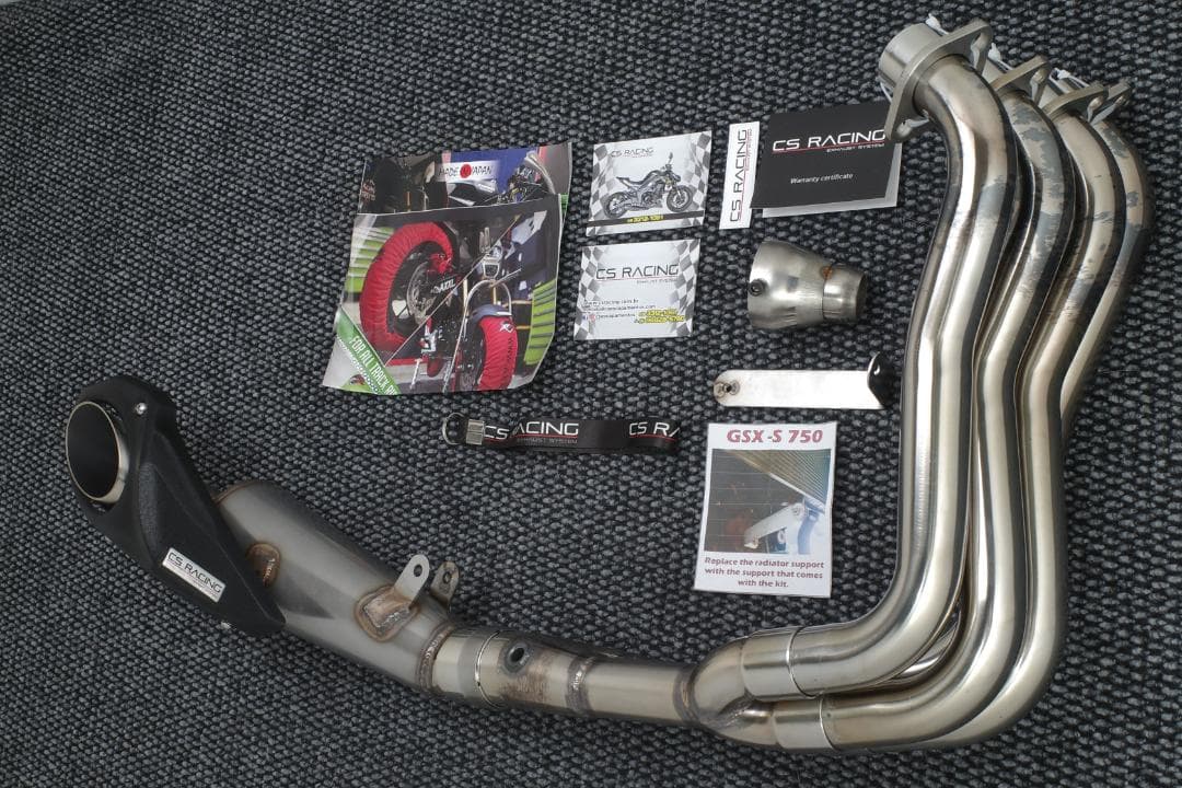 GSX-S750 CS Racing アンダーマウントフルエキゾーストマフラー - メルカリ