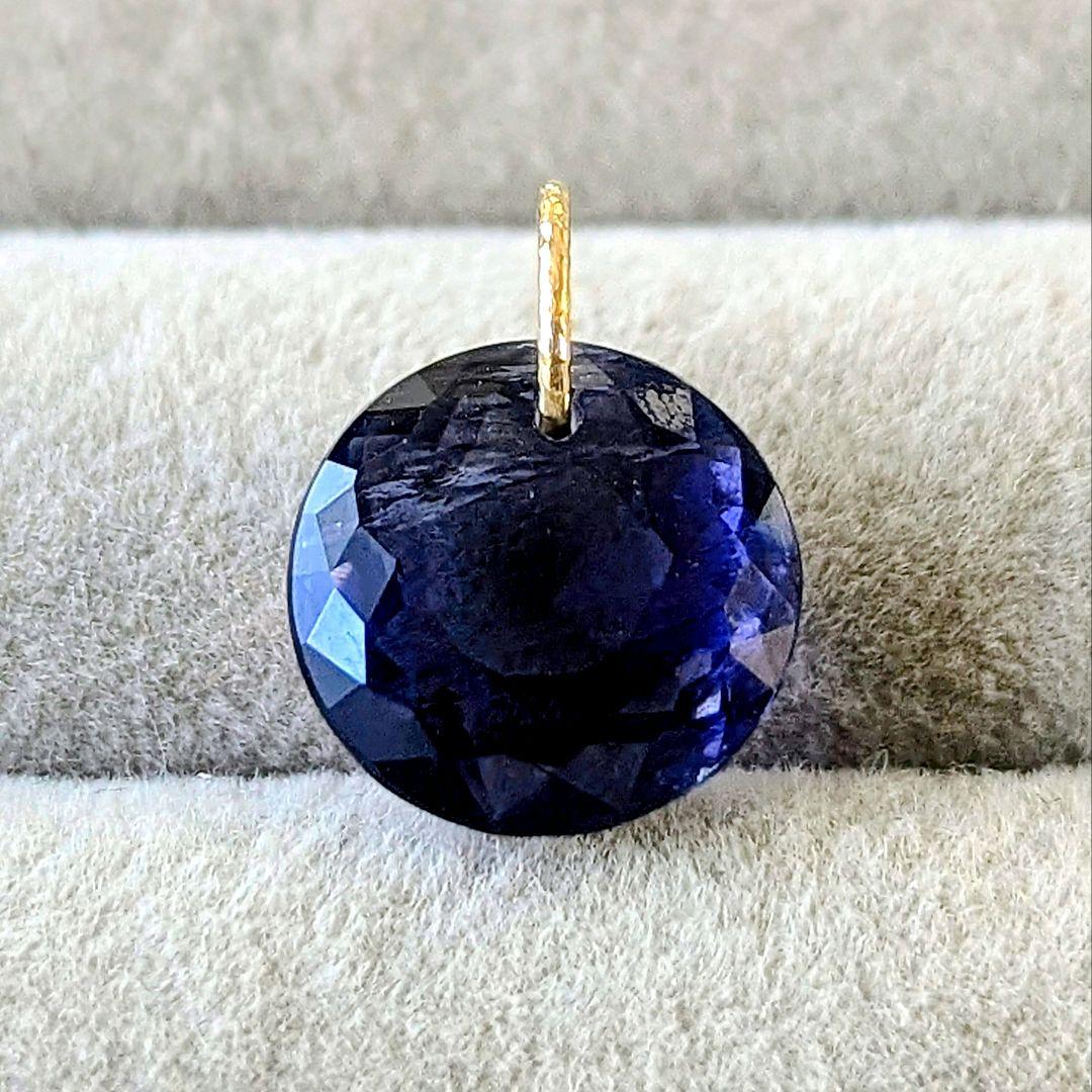 ♢ハイジ✨♢K18 アイオライト 4.77ct ネックレスチャ―ム