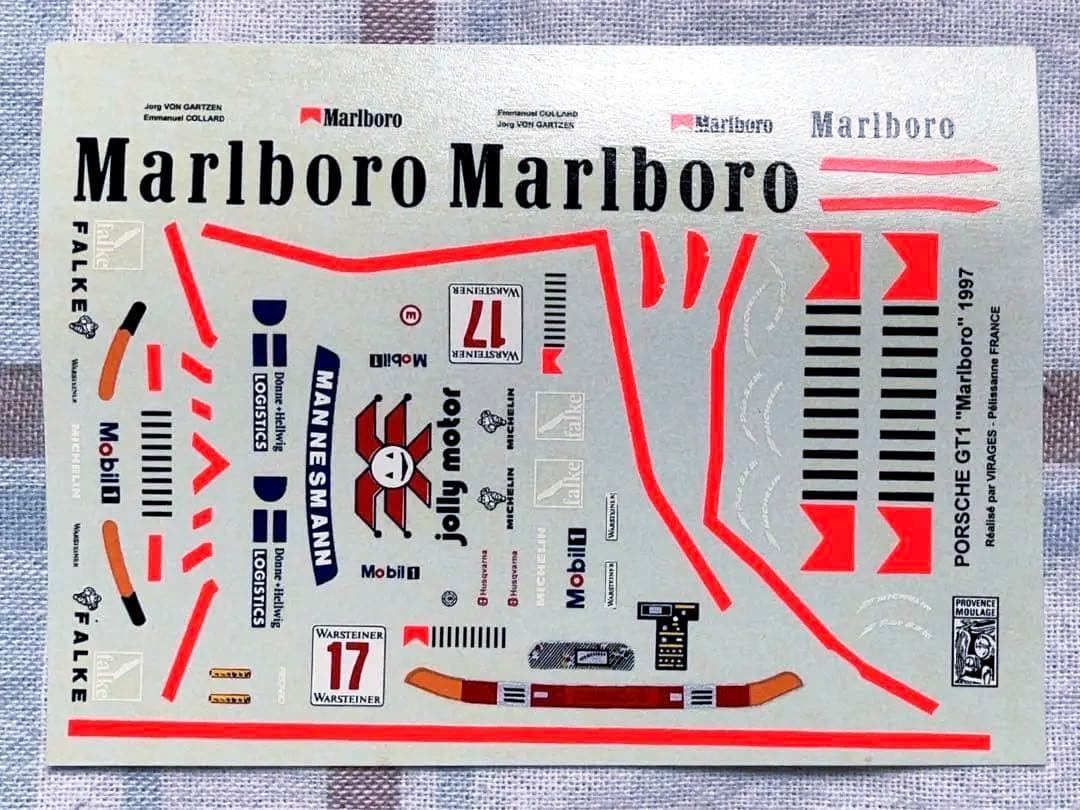 当時モノ プロバンス 1/43 マールボロ・ポルシェ911 GT1 1997 - メルカリ
