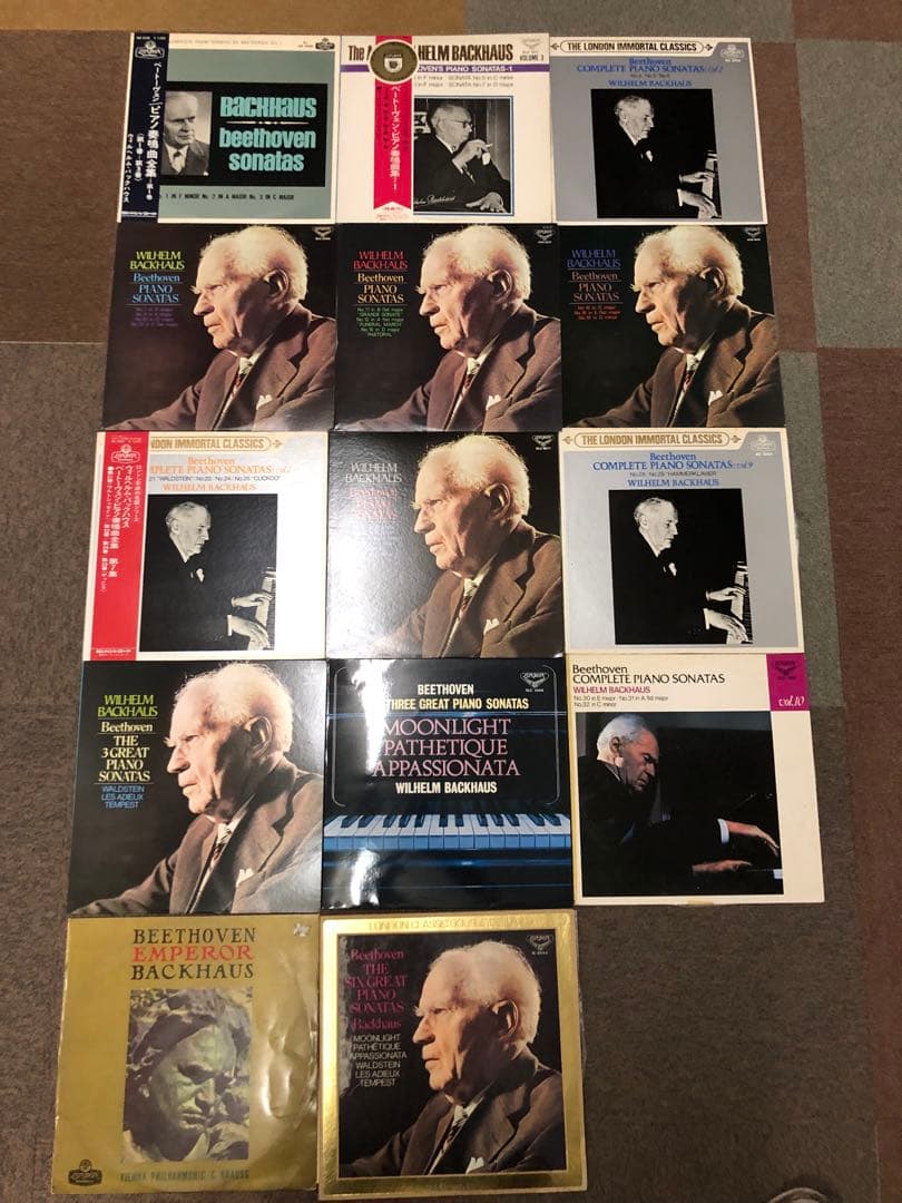ウィルヘルム・バックハウス ベートーヴェン ソナタ等　LPレコード LP レコード バックハウスのベートーヴェン/ピアノソナタ「月光