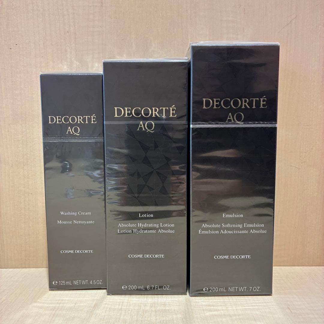 ♠ コスメデコルテ AQ エマルジョン ローション ウォッシング 3点セット AQ アブソリュート エマルジョン マイクロラディアンス & AQ