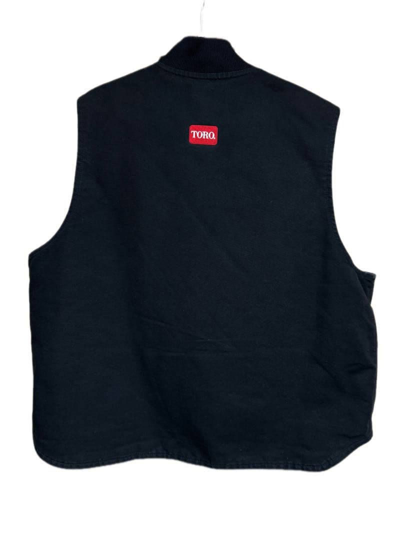 美品Carhartt ダックベスト ブラックTurf Care Toro コラボ - メルカリ