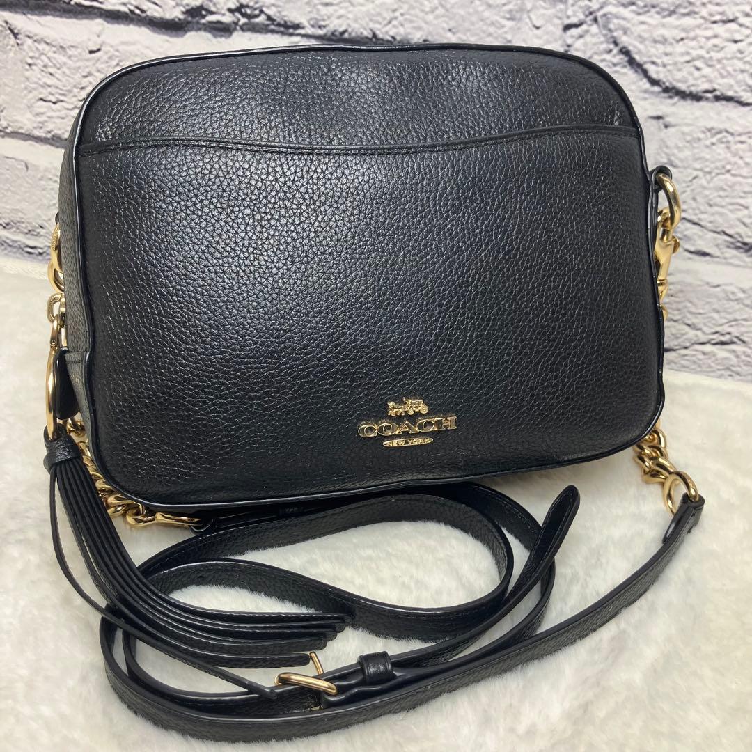 美品✨コーチ カメラバッグ シボ革 チェーン ゴールド金具 ショルダーバッグ 黒 楽天市場】【中古】 COACH (コーチ) カメラバッグ 29411 ブラック