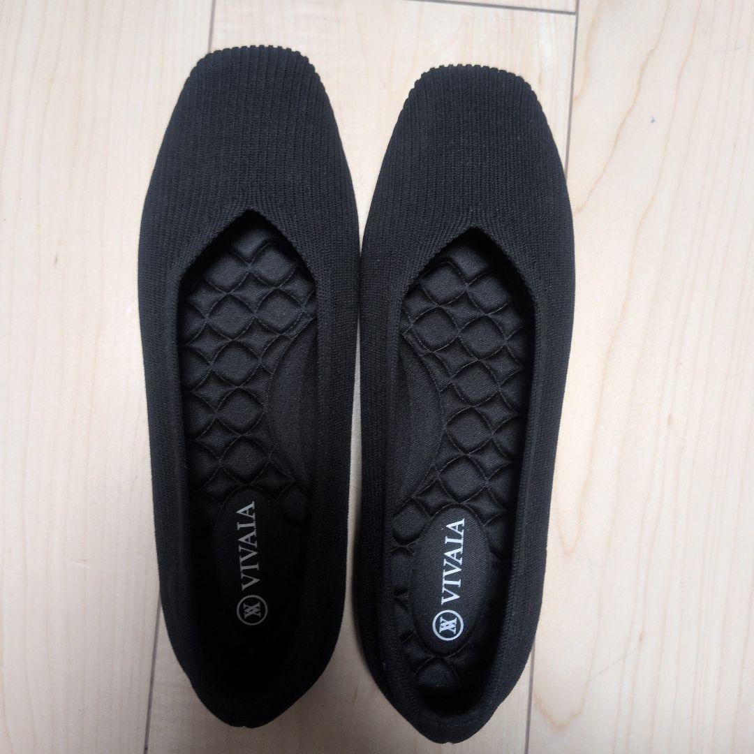 【美品】VIVAIA ビバイア　フラットシューズ ビバイア 36.5 履き心地最高 VIVAIA(ビバイア) Round-Toe Embroidered Loafers