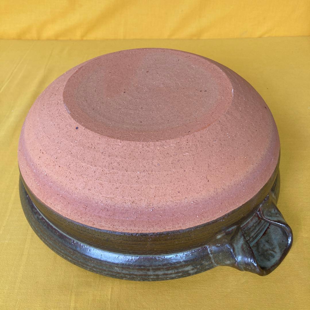 土鍋 伊賀焼10.5号深鍋 金彩刷毛目切込有伊賀焼 長谷園 伊賀土鍋 刷毛目小