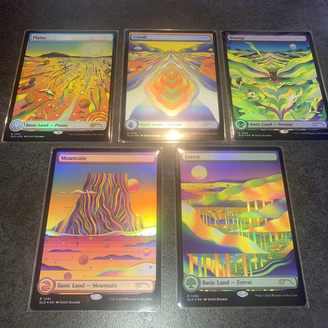 secret lair chaos vault 土地5種 foilセット MTG - メルカリ