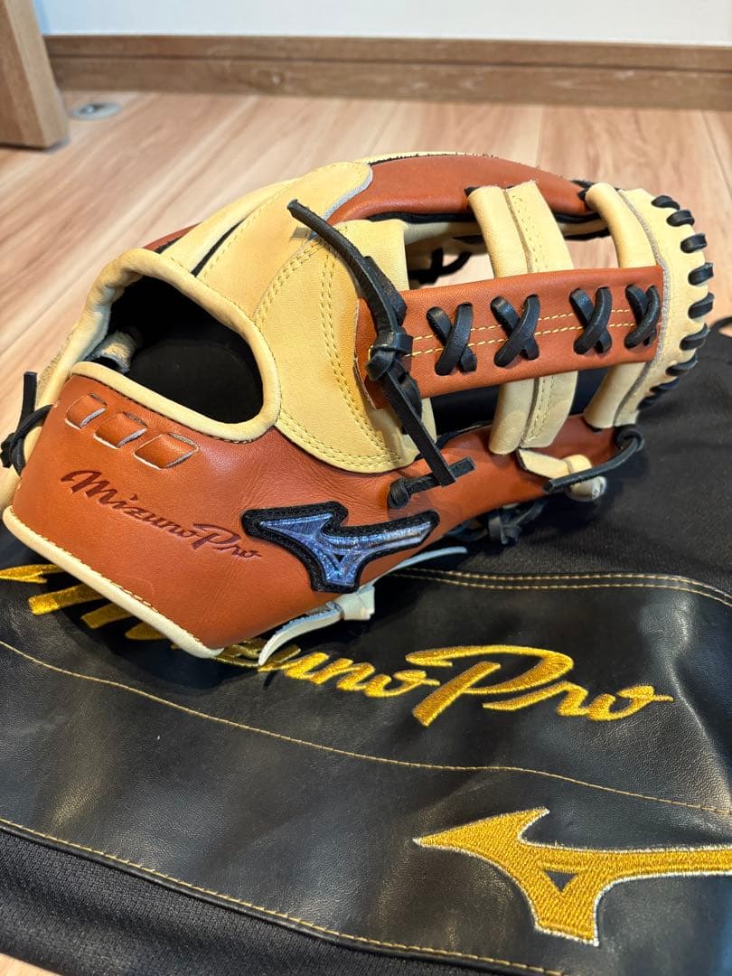 ミズノプロ 軟式グローブ 田中将大モデル nagasupobb_tanakablk