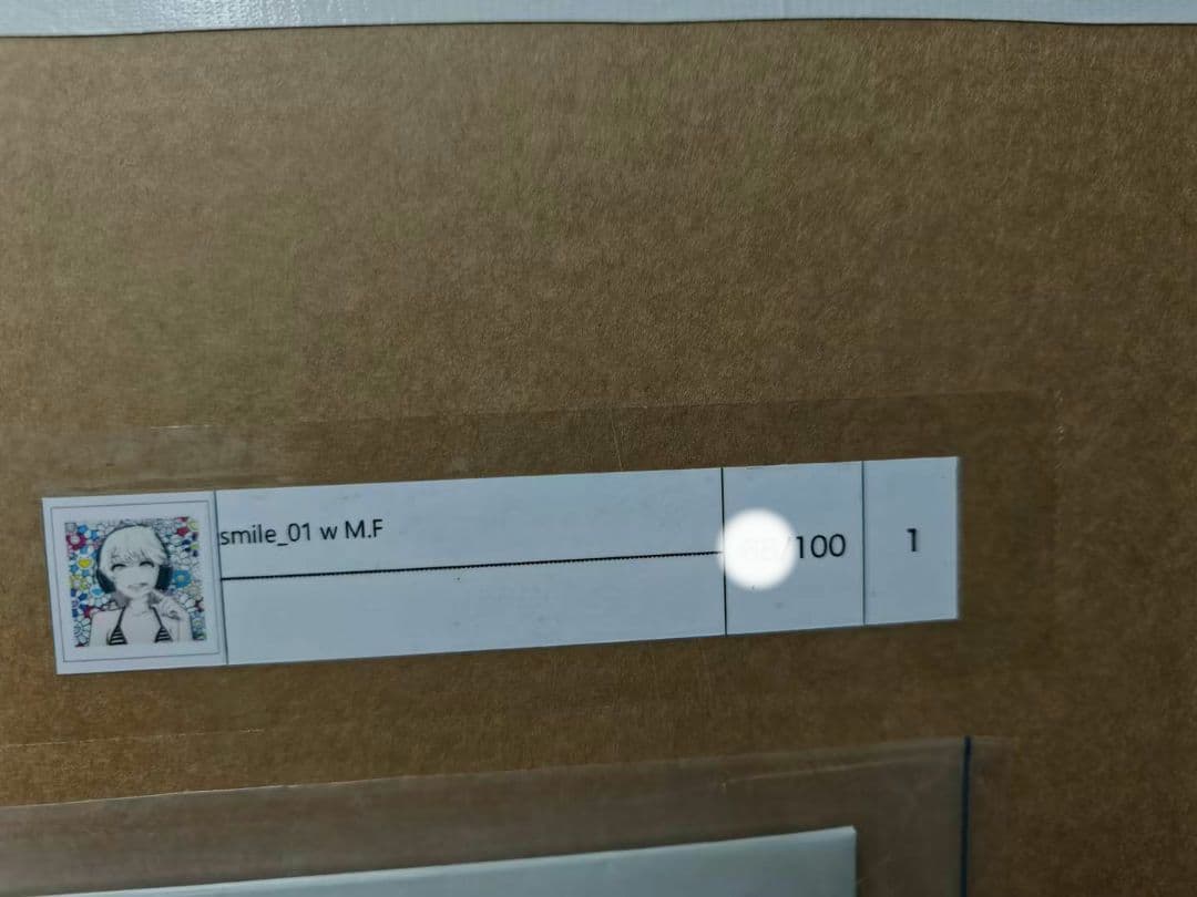 村上隆 × mebae「smile_01」ブルーヘアー／ピンクヘッドホン - メルカリ