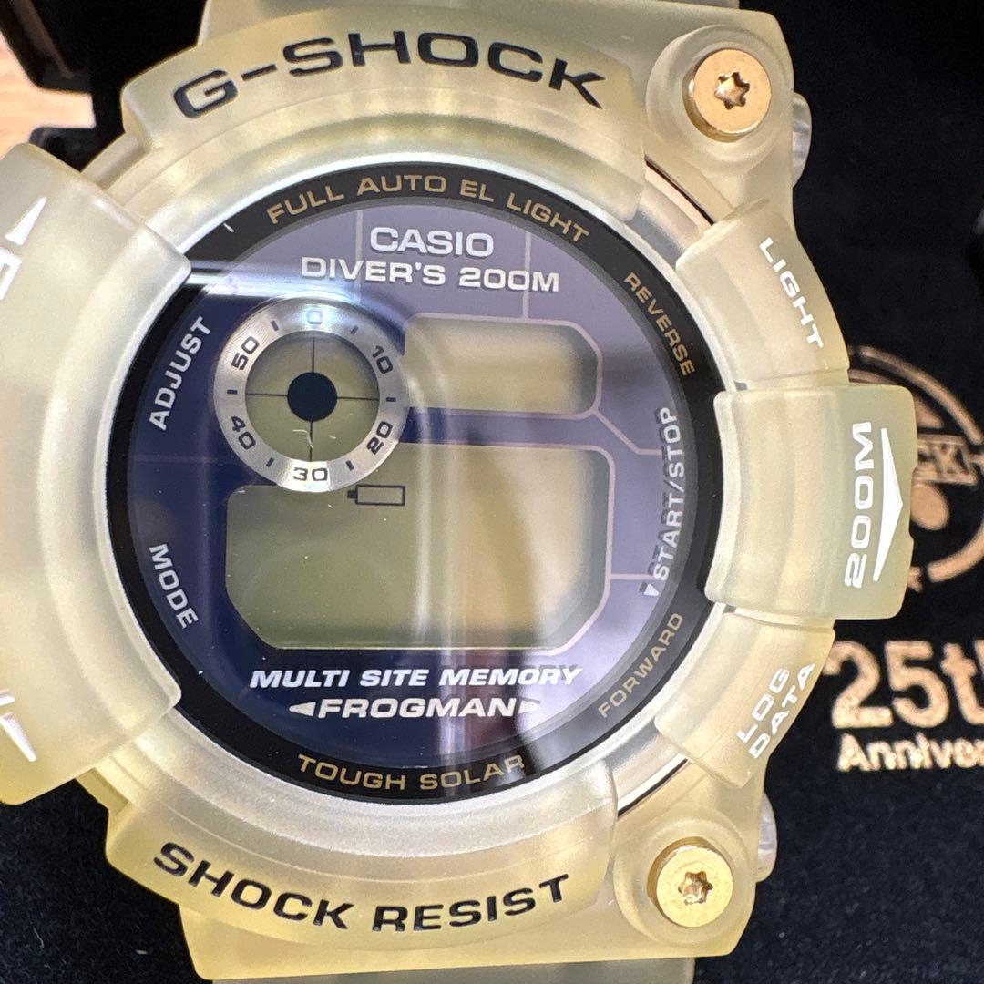 新品未使用箱説タグ付G-SHOCK GW-225E 7JF ゴールド25周年限