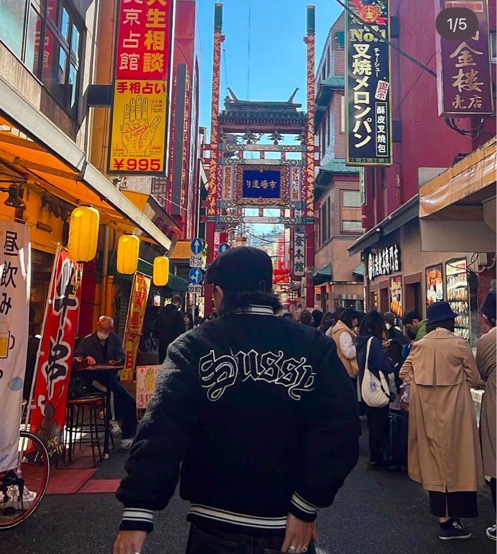 円堂守着Stussy Casentino Wool VarsityJacket ☆【STUSSY】☆CASENTINO WOOL VARSITY JACKET☆ジャケット (STUSSY