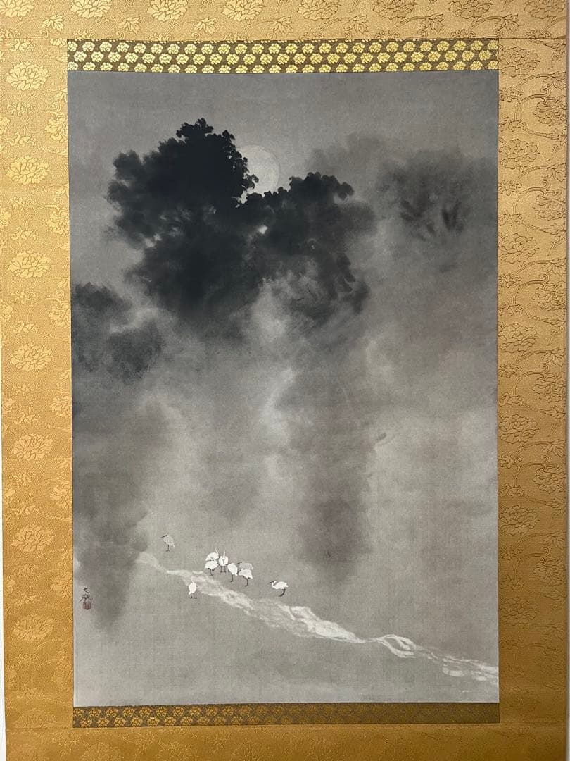 複製／横山大観 ［月に白鷺図］ボストン美術館東洋部創立百周年記念 限定