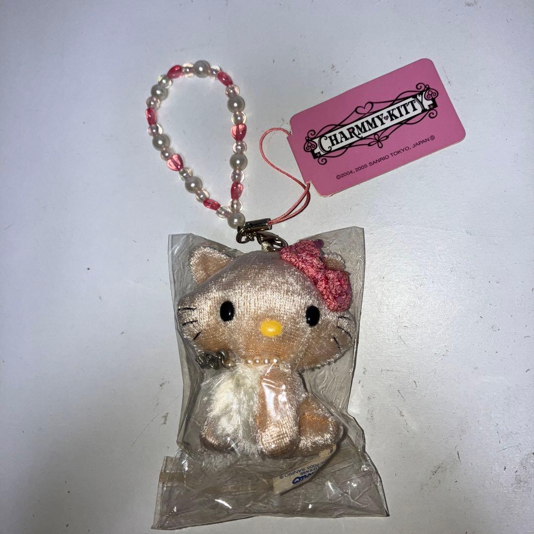 チャーミーキティ　マスコット　キーホルダー　ストラップ　新品　タグ付き sanrio（サンリオ） チャーミーキティ マスコットホルダー（ときめき